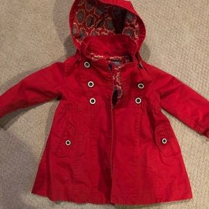 Girls red coat 2T